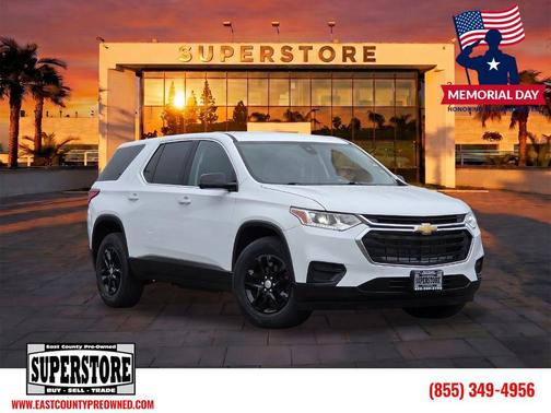 Summit White 2020 Chevrolet Traverse LS