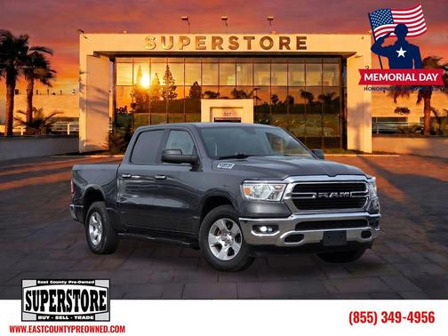 Granite Crystal Metallic Clearcoat 2019 RAM 1500 Big Horn