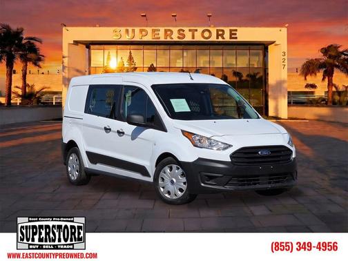 Frozen White 2023 Ford Transit Connect XL Cargo Van