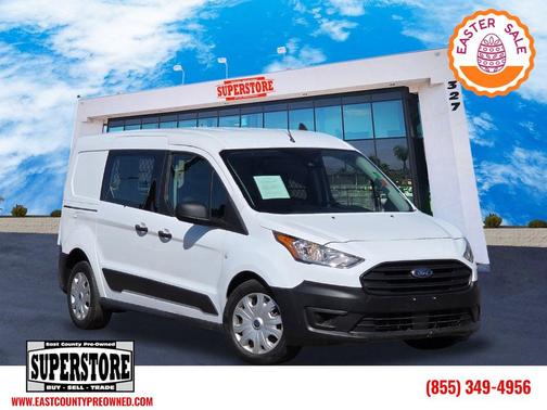Frozen White 2023 Ford Transit Connect XL Cargo Van