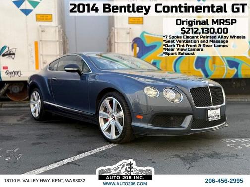 Meteor Metallic 2014 Bentley Continental GT V8 S
