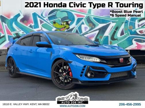Boost Blue Pearl 2021 Honda Civic Type R Touring