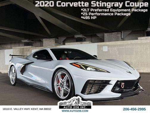 Ceramic Matrix Gray Metallic 2020 Chevrolet Corvette Stingray w/2LT
