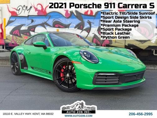 Python Green 2021 Porsche 911 911 Carrera S
