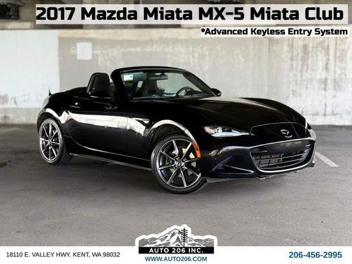 Jet Black Mica 2017 Mazda MX-5 Miata Club