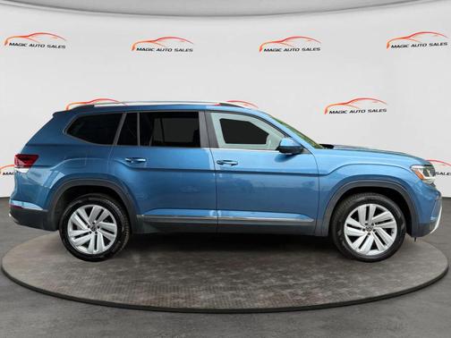 Blue 2021 Volkswagen Atlas 3.6L SEL