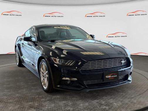 Shadow Black 2017 Ford Mustang EcoBoost Premium