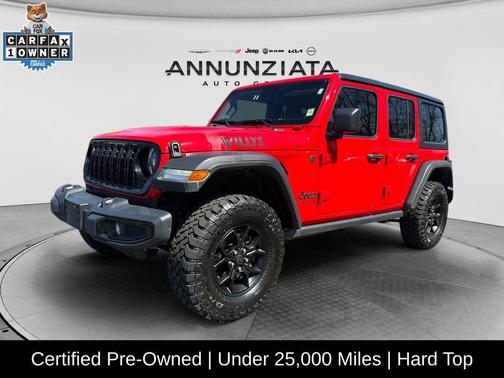 Firecracker Red Clearcoat 2025 Jeep Wrangler Sport