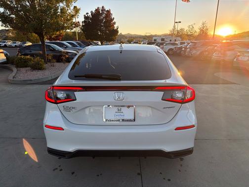 Platinum White Pearl 2025 Honda Civic Sport