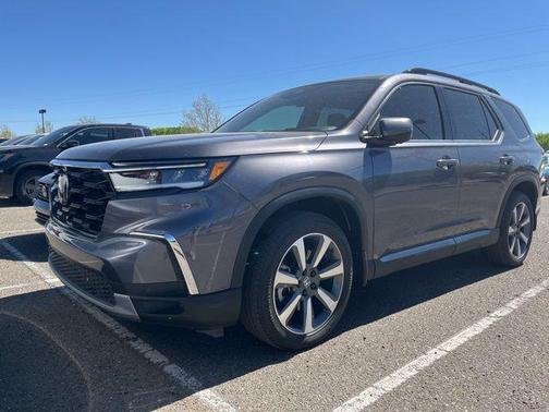 Modern Steel Metallic 2025 Honda Pilot Elite