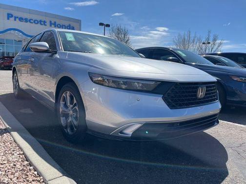 Solar Silver Metallic 2025 Honda Accord Hybrid EX-L
