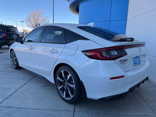 Platinum White Pearl 2026 Honda Civic Hybrid Sport Touring