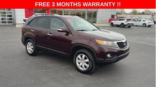 Red 2011 Kia Sorento LX