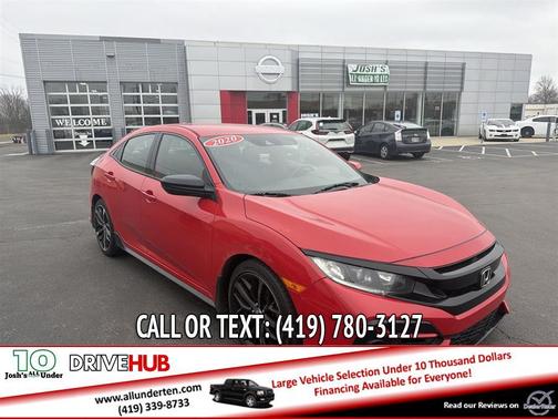 Red 2020 Honda Civic Sport