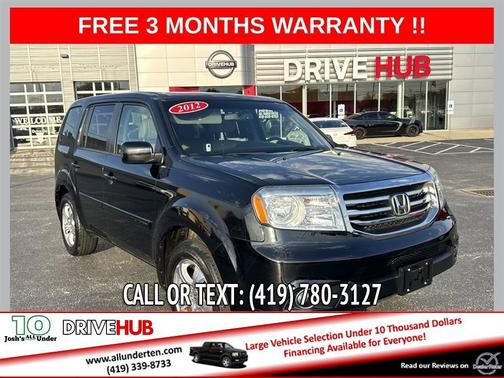 Black 2012 Honda Pilot EX-L