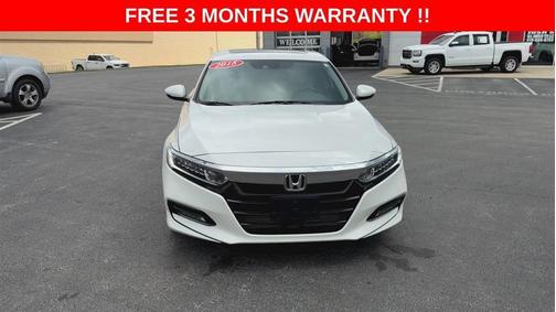 White 2018 Honda Accord EX-L