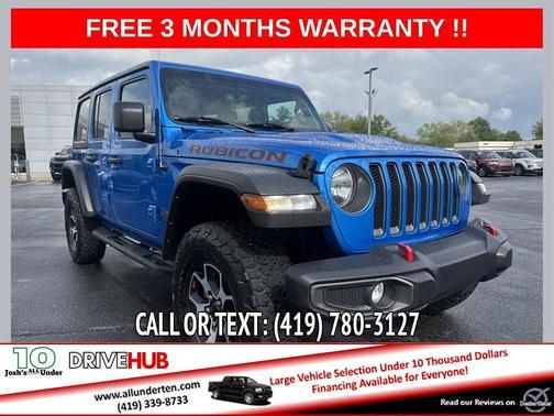 Blue 2022 Jeep Wrangler Unlimited Rubicon