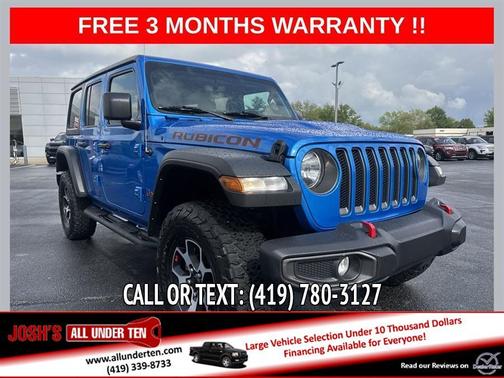Blue 2022 Jeep Wrangler Unlimited Rubicon