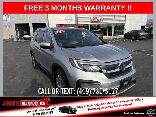 Silver 2019 Honda Pilot EX-L w/Navigation/RES