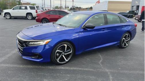 Yellow 2022 Honda Accord Hybrid Sport