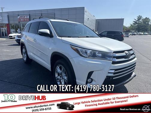 White 2017 Toyota Highlander Limited