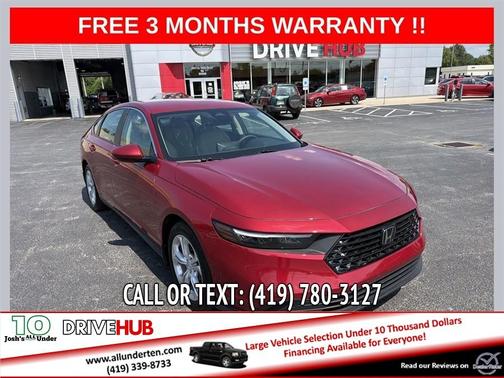 Red 2025 Honda Accord LX