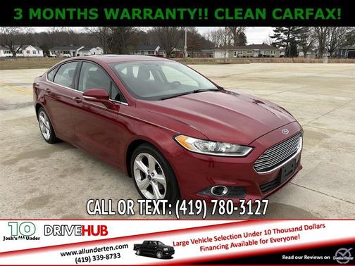 Red 2015 Ford Fusion SE