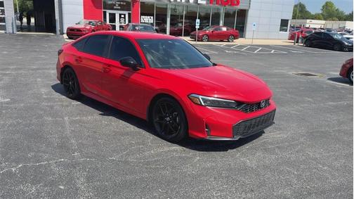 Red 2025 Honda Civic Sport