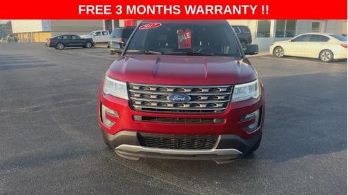 Red 2017 Ford Explorer XLT