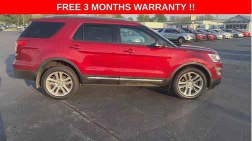 Red 2017 Ford Explorer XLT