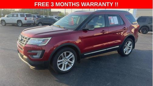 Red 2017 Ford Explorer XLT