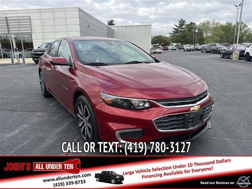 Red 2017 Chevrolet Malibu 1LT