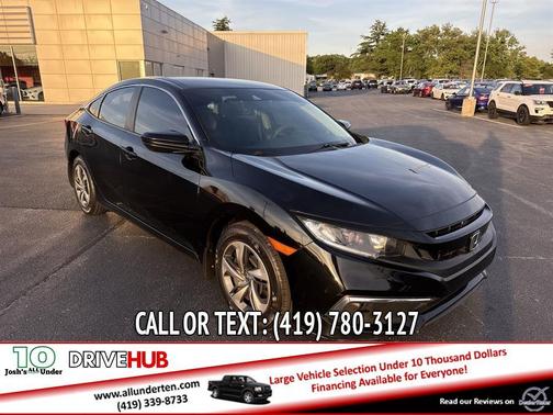 Black 2020 Honda Civic LX
