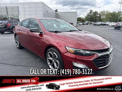 Red 2019 Chevrolet Malibu RS