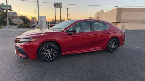 Red 2021 Toyota Camry SE