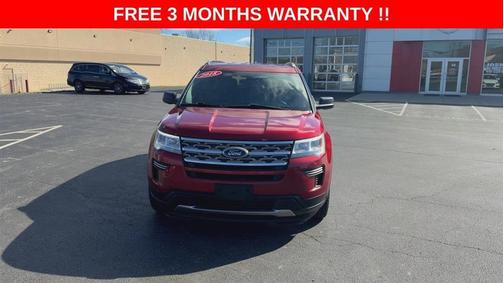 Red 2018 Ford Explorer XLT