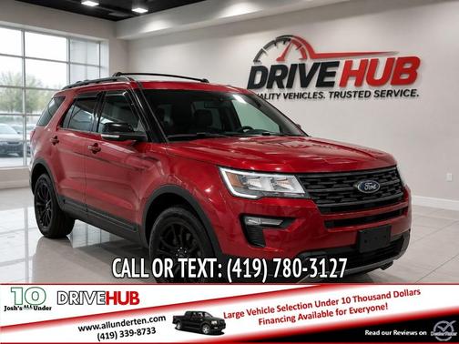 Red 2018 Ford Explorer XLT