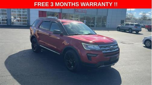 Red 2018 Ford Explorer XLT