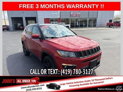 Red 2019 Jeep Compass Altitude
