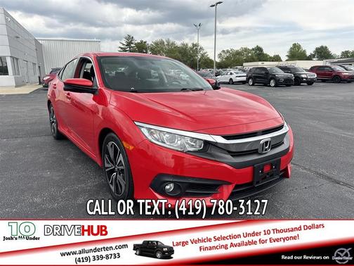 Red 2018 Honda Civic EX-T