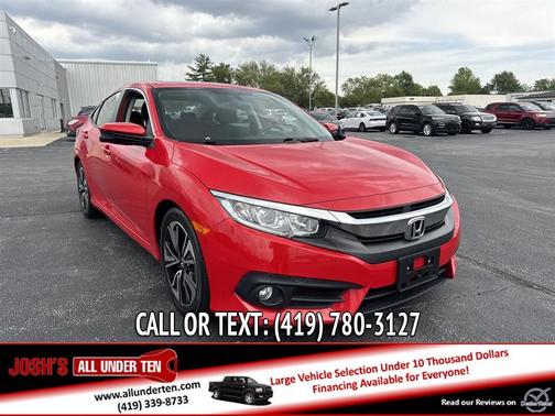 Red 2018 Honda Civic EX-T