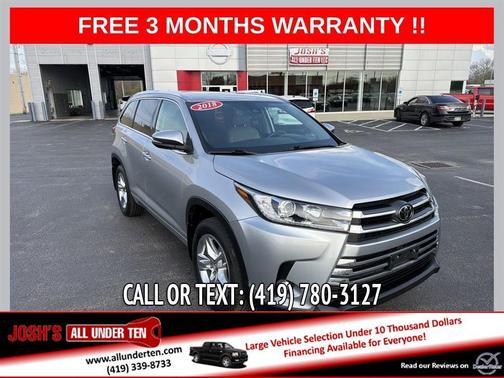 Silver 2018 Toyota Highlander Limited