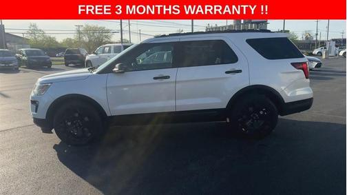 White 2019 Ford Explorer sport