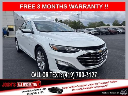 White 2022 Chevrolet Malibu LT