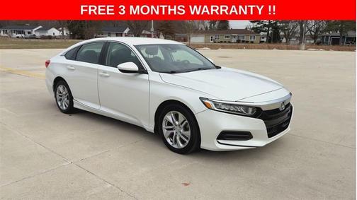 White 2018 Honda Accord LX