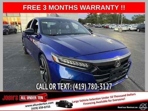 Blue 2021 Honda Accord Sport 2.0T