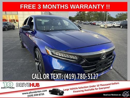 Blue 2021 Honda Accord Sport 2.0T