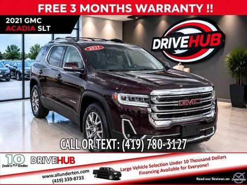 Red 2021 GMC Acadia SLT