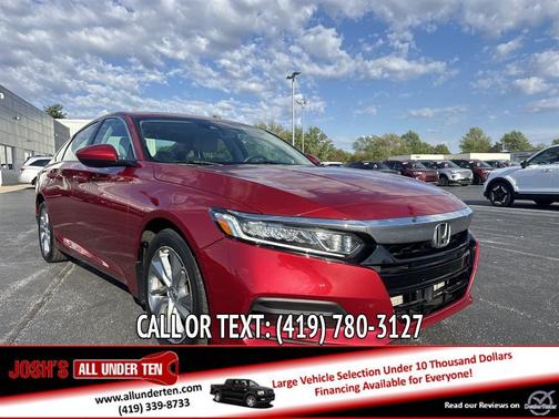 Red 2020 Honda Accord LX 1.5T