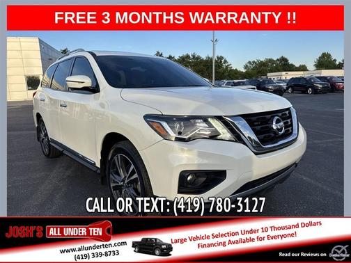 White 2020 Nissan Pathfinder Platinum